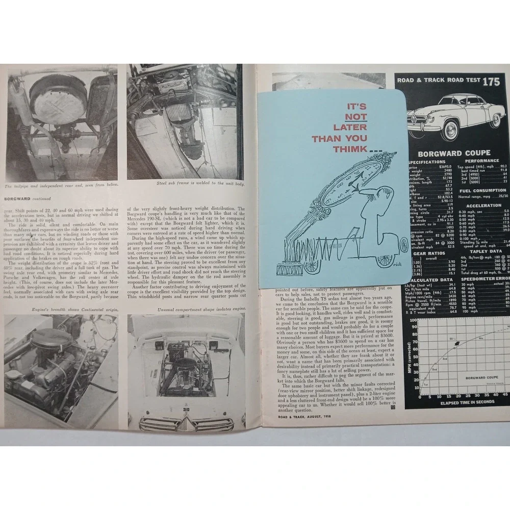 3 Road & Track Magazines 1958 Lotus‎ Elite Road & Bentley  Lot
